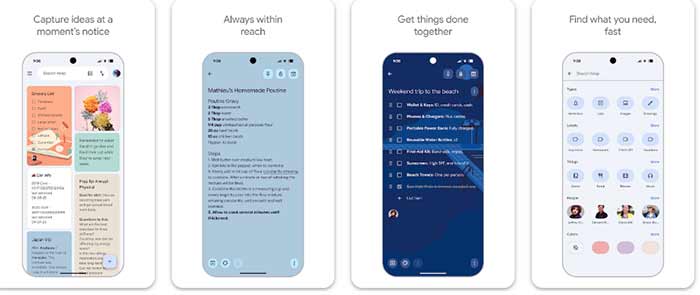  اپلیکیشن گوگل کیپ (Google Keep)
