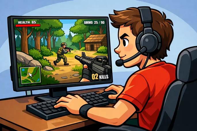 بازی کامپیوتر تک تیرانداز